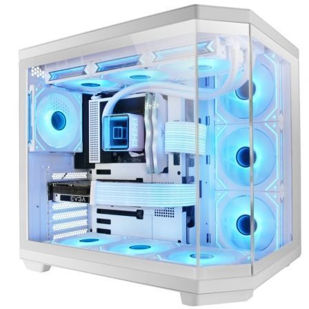 Mars Gaming MC3TCOREW Caja Gaming Semitorre Blanca Triple Cristal Templado
